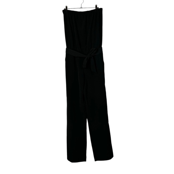 Ann Taylor LOFT Black Strapless Wide Leg Jumpsuit XS - Picture 2 of 6